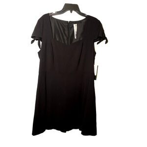 Kensie Dress Fit and Flair Zip Up Bow Sleeve - NEW